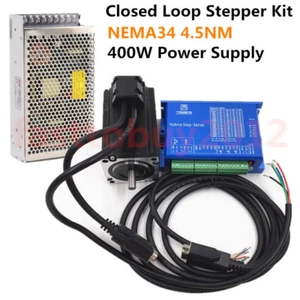 4.5NM Closed-Loop Stepper Motor NEMA34 Schrittmotor Hybird Servo Driver & Supply - Picture 1 of 8
