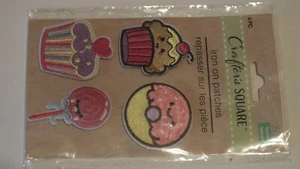 Crafter's Square Iron-On sweet treats - Adorable! cake-pie-cupcake-lollypop - Picture 1 of 2