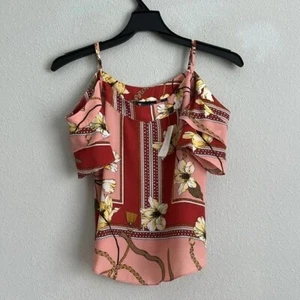 7th avenue Floral Off-Shoulder Top - Pink and Red - Picture 1 of 6