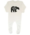 I Love Polar Bears Baby Grow Sleepsuit Arctic Wildlife Lover Boys Girls Gift