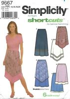 Childrens Girls Skirts With Flounce or Ruffle Variations Lace Trim Ribbon Trim Contrast Lower Ruffle McCalls Pattern M5169 Size 3-4-5-6