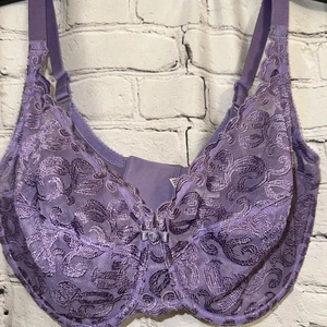 Wacoal 38DDD Bra Underwire Adjustable Straps Purple Unlined Full Figure 85199 - Bild 1 von 10