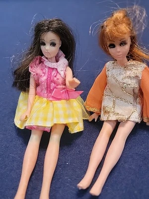 Lote de 2 muñecas DAWN de los años 70 cintura giratoria  Foto 1 de 4