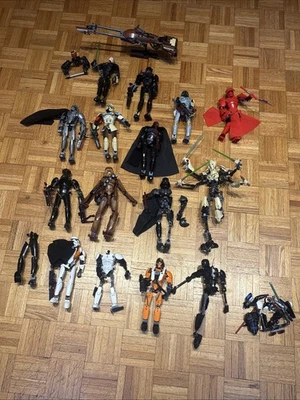 Lote de figuras construibles Lego Star Wars (15) - Vader Fett Luke Grievous - LEER Foto 1 de 4