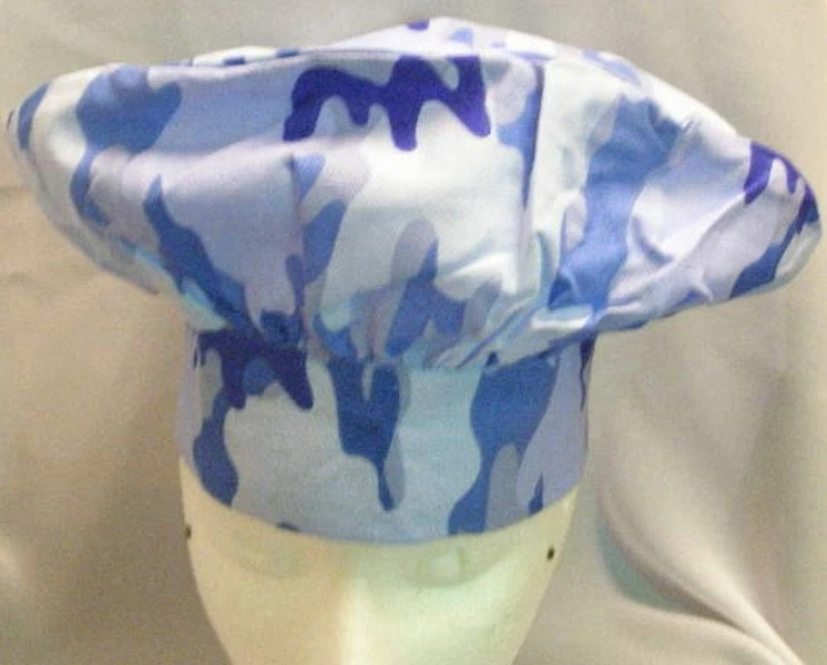 Sombrero de chef Kay Dee Designs camuflaje camuflaje azul F0033 Foto 1 de 1