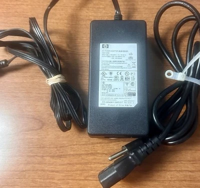 Fuente de alimentación adaptador de CA original HP 0957-2094 0950-4466 0957-2146 cable OEM de 3 pines Foto 1 de 4