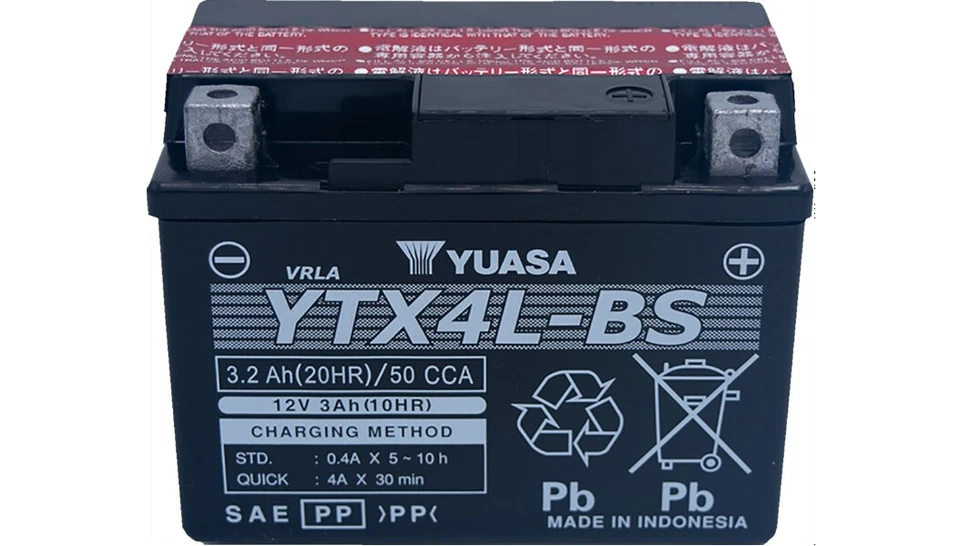 Yuasa Maintenance Free Battery YTX4L-BS #YUAM62X4B - Изображение 1 из 1