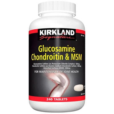 Amino Azúcar Condroitina MSM 240 Comprimidos Mejorar Aliviar el Dolor Articular Artritis Foto 1 de 3