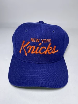 Vintage 80s 90s New York Knicks Sports Specialties Single Line Script Wool Rare - Image 1 of 4