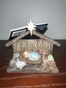 Robert Stanley Versprechen der Weihnachtskrippe Jesuskind in Krippe Ornament 3,5" - Bild 1 von 6