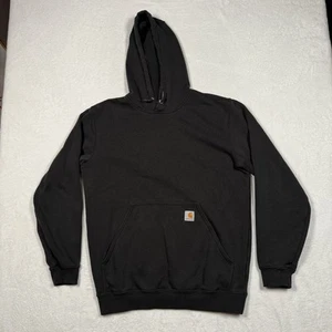 Carhartt Hoodie Mens Medium Black Original Fit K288 Pullover Sweatshirt Graphic - Imagen 1 de 12