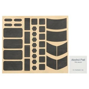 1 juego de cinta de agarre de teléfono de cuero liso, tiras de agarre universales para mouse, negro - Imagen 1 de 6