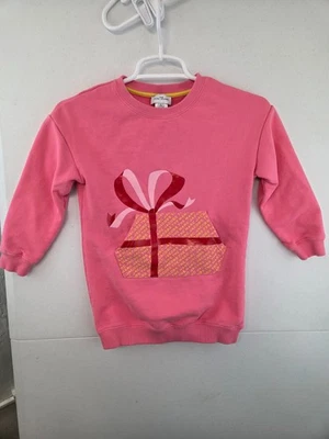Marc Jacobs девочек размер 6 розовый подарок/лента круглый вырез толстовка неношенный - Изображение 1 из 4
