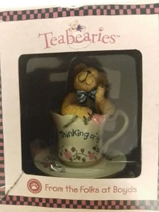 Boyd's Bears Wink Teabearie Resin Figure # 24310 Retired Approx 3" Mint In Box - Picture 1 of 3