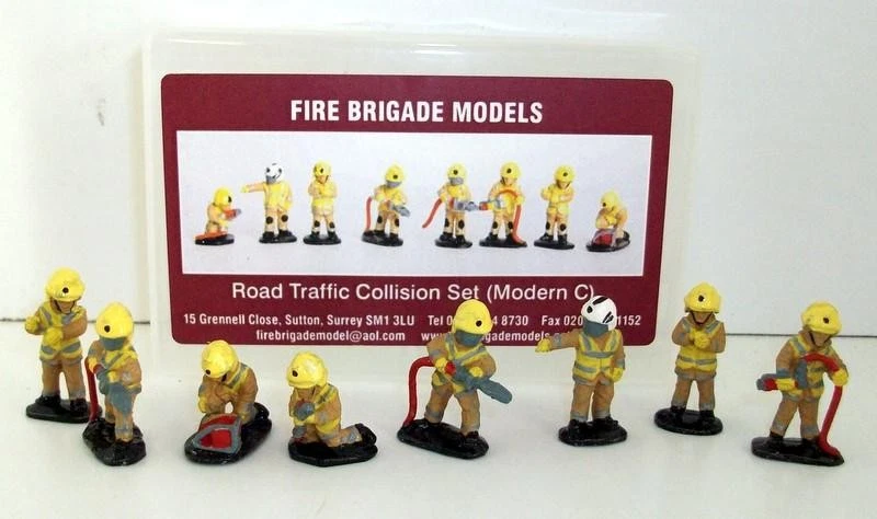 Fire Brigade models 1/72 Scale - FBM15 Road traffic collision modern C Figures - Image 1 of 1