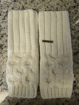 Michael Kors Fingerless Knit Ivory Gloves - Image 1 of 3