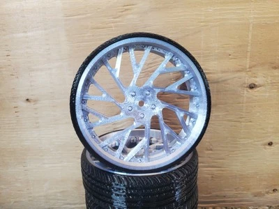 3d Printed 1:10 RC 30s 3" Wheels & Tires RC Car 12mm Hex Set of 4 - Image 1 of 3