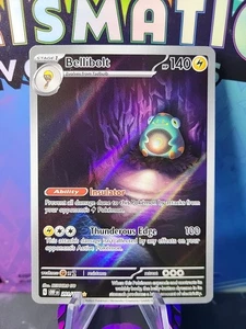 Tarjeta Pokémon Bellibolt 201/197 ilustración rara llamas de obsidiana juego de cartas coleccionables - Imagen 1 de 6