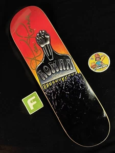Tabla de monopatín ciega Marc McKee firmada por Kevin Romar Afro Pick AUTO - Imagen 1 de 11