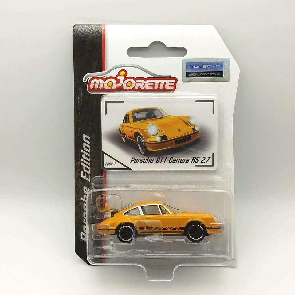 Majorette Porsche 911 Carrera RS 2.7 Jaune – Porsche Edition 2025 – 1:64 - Neuf - Photo 1/4