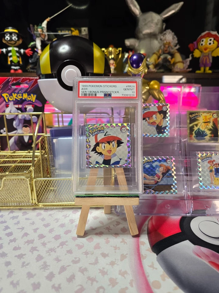 Ash PR28 Artbox Pokemon Prism Sticker PSA 10/Pop 6 -Series 1 RARE!!! - Image 1 of 3