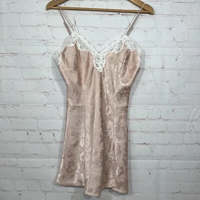 Lencería Cacique Mujer Talla Pequeña Babydoll Encaje Rosa Floral Camisón Foto 1 de 4