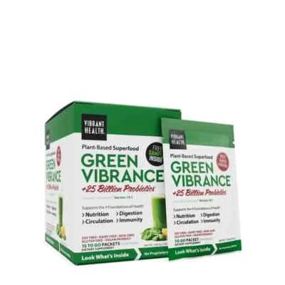 Polvo Vibrant Health Green Vibrance® - 15 paquetes ToGo Foto 1 de 2