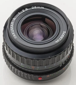 Objetivo Gran Angular Takumar A 28 Mm 1:2.8 Para Pentax PK - Imagen 1 de 5