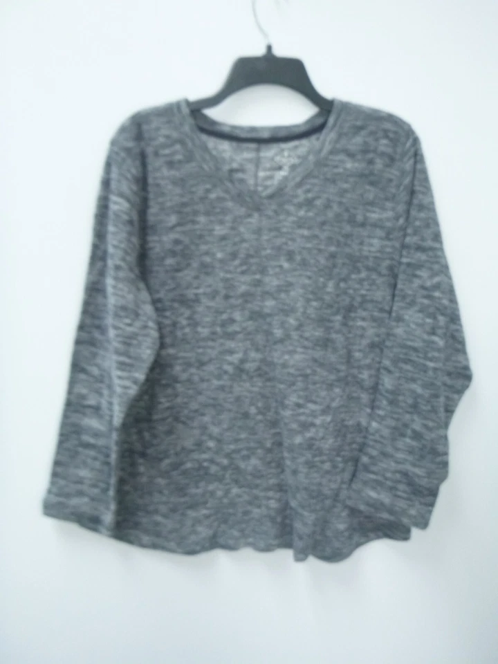 Camisa pulóver polar cuello en V St. John's Bay para mujer muchos colores y tallas Foto 1 de 1