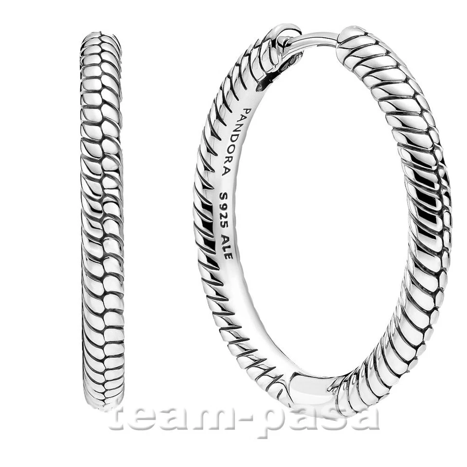 Pandora Moments Charm-Creolen Damen Ohrringe Paar - Silber (299532C00)