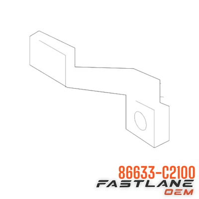 Barra de impacto trasera izquierda Hyundai Sonata 2015-2017 soporte superior nuevo OEM 86633-C2100 Foto 1 de 4