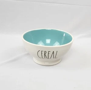 Rae Dunn Ceramic Bowl ENJOY Blue Accent - NEW - Picture 1 of 4