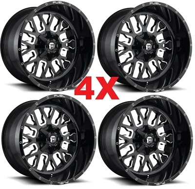 20 BLACK WHEELS RIMS FUEL STROKE GLOSS TIS XD  - Изображение 1 из 4