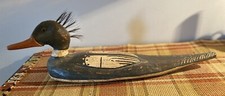 Chincoteague Va. Vintage Merganser Duck Decoy Signed ❤️❤️