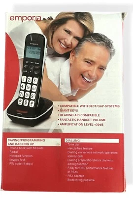 Emporia GD61-AHS Telefono cordless aggiuntivo DECT per anziani MERCE DI SERIE B❗️Rete UK. - Immagine 1 di 2