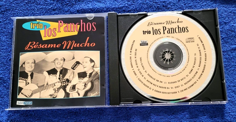Trio Los Panchos CD/Besame mucho (EX).Collector's Item.Blue Moon label.Original. — 第 1/2 张图片