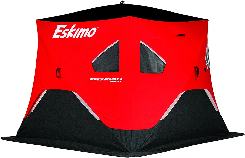 Eskimo FF949I FatFish Portable Insulated Ice Shelter for 3 - 4 Person