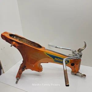 Honda ST90 Main Frame w/ Fork Handlebars Orange Vintage 1974 OEM - Picture 1 of 17