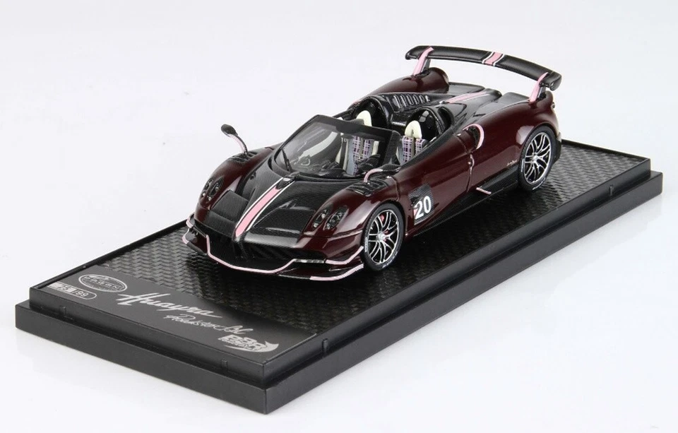 Pagani A.C.Roadster (Nero Carbonium/Rosso Scuro Carbonium) No.20 2017 1:43 BBR - Immagine 1 di 1