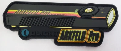 Olight Arkfeld Pro Racing Stripes Patch Swag, 3.75"x1.25"