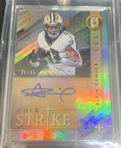 🔥2018 Gold Standard ALVIN KAMARA “Gold Strike” Auto /49🔥 - Picture 1 of 2