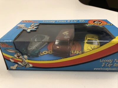 Автомобильный набор 2002 Racing Champions Looney Tunes 3 новые жуки кролик Tweety Tazz - Изображение 1 из 4