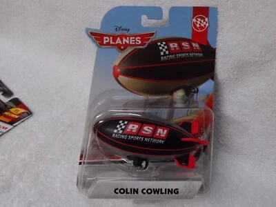 Disney Pixar Planes Movie Deluxe RSN Colin Cowling Racing Sports Network Blimp - Image 1 of 4
