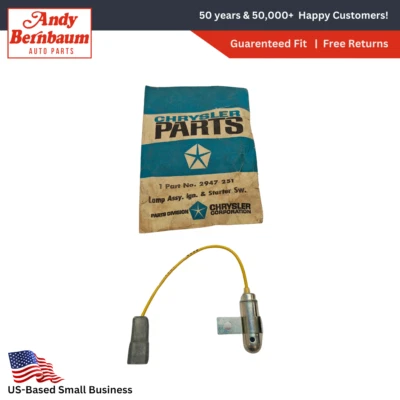 1969 Chrysler Dodge C-Body Ignition Lamp Light W/ Starter Switch 2947251 NOS - Image 1 of 4