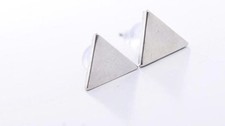 Boho Festival Party Boutique Uk Silver Triangle Stud Luxury Fashion Earring