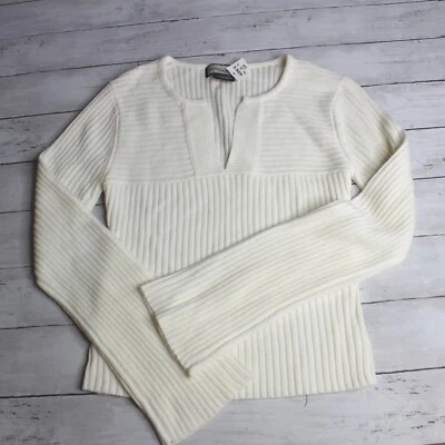 Suéter suéter para mujer Great American Sweater Co talla L retro blanco roto Foto 1 de 4