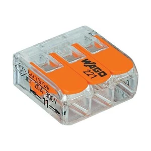 LEVER-NUTS 3 Conductor Compact Connectors High quality Durable Sturdy Material - Picture 1 of 5