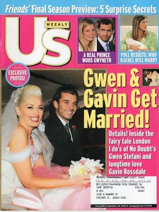 GWEN STEFANI GAVIN ROSSDALE US Weekly Magazine SEPTEMBER 30 2002 GET MARRIED - Picture 1 of 1