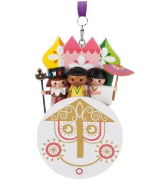 Disney it's a Small World Clock Face Sketchbook Christmas Ornament New No Tag - Image 1 of 4