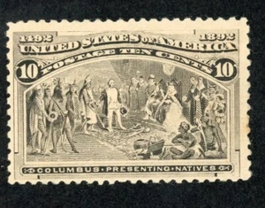 US 237 MH 10c 1893 Columbia Exposition Black Brown - Picture 1 of 2